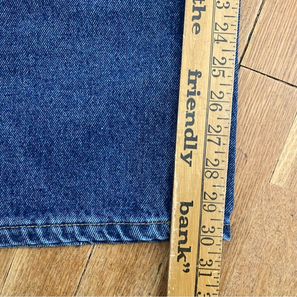 DC Jeans Worker Baggy Men’s Blue Denim Jeans Button Front Actual Measures 36x30 - Picture 12 of 15